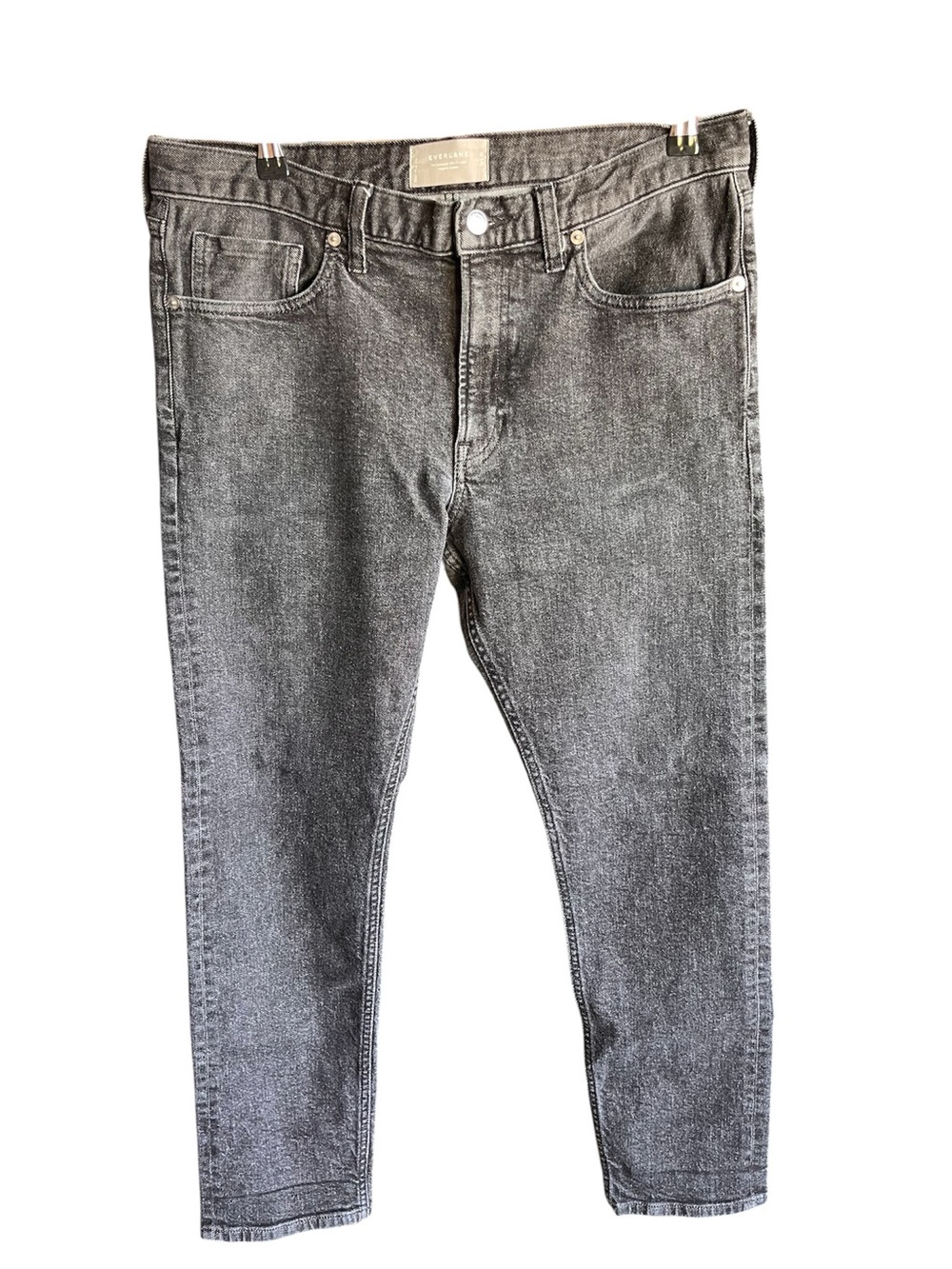 Everlane The Selvedge Slim-Fit Jean Grey Washed Men's Jeans 34/30